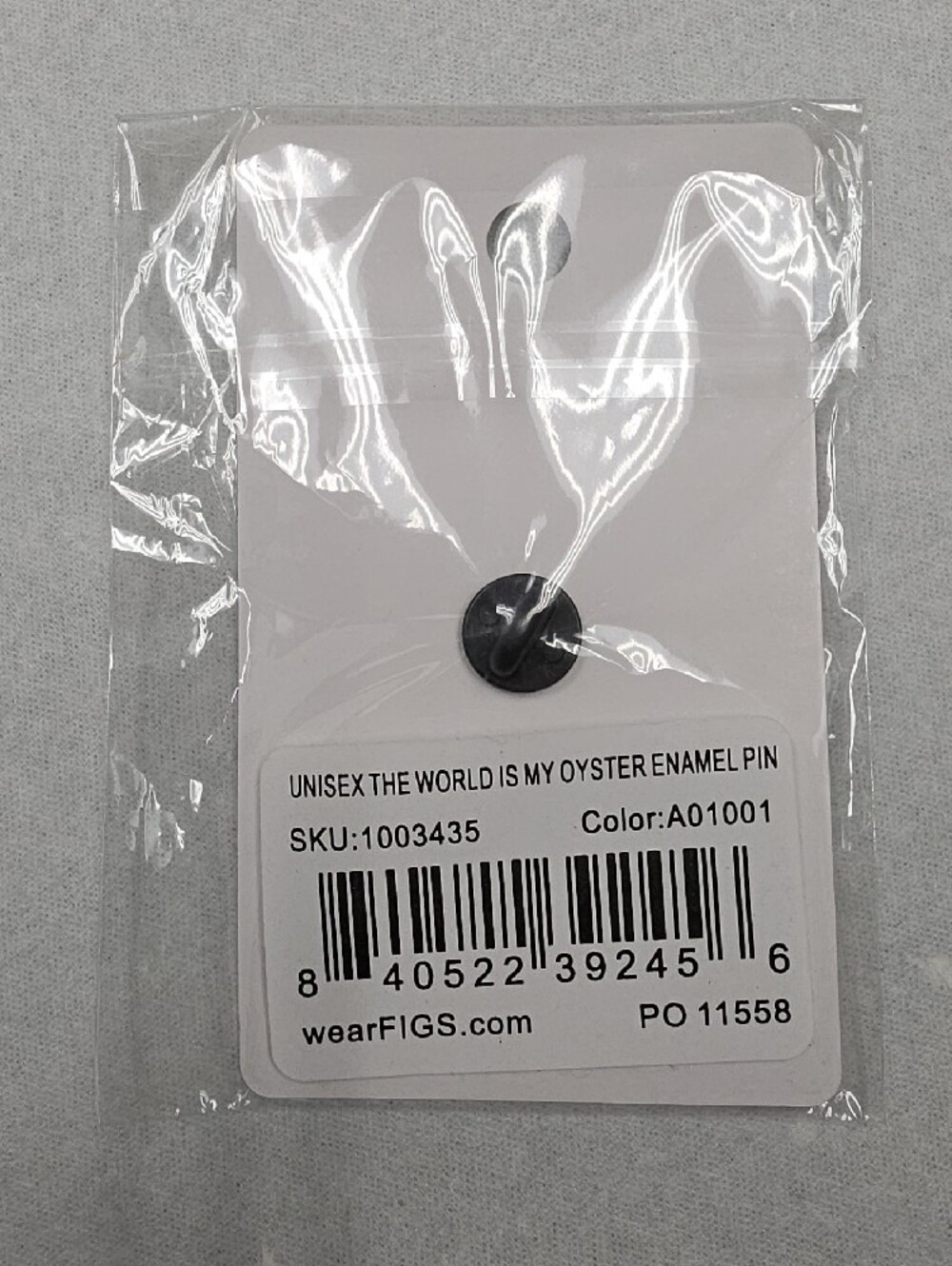 Figs Scrubs V Coterie THE WORLD IS MY OYSTER ENAMEL PIN - Picture 2 of 2